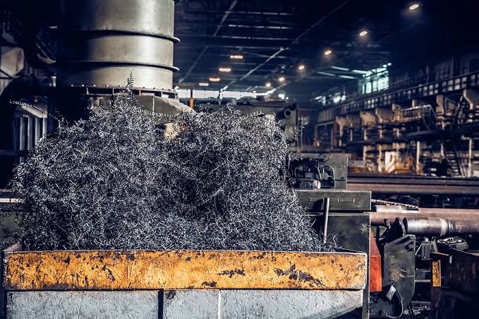 Industrial metal turnings